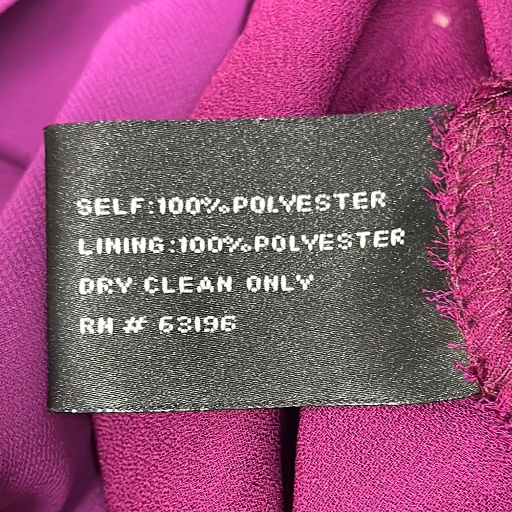 Suzi Chin for Maggy Boutique Purple Drape Front Dress Size. 18W - Picture 8 of 10
